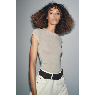 ФУТБОЛКА ИЗ ШЕРСТИ С КОРОТКИМ РУКАВОМ