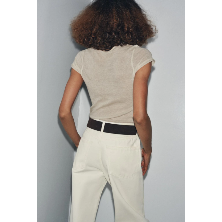 ФУТБОЛКА ИЗ ШЕРСТИ С КОРОТКИМ РУКАВОМ