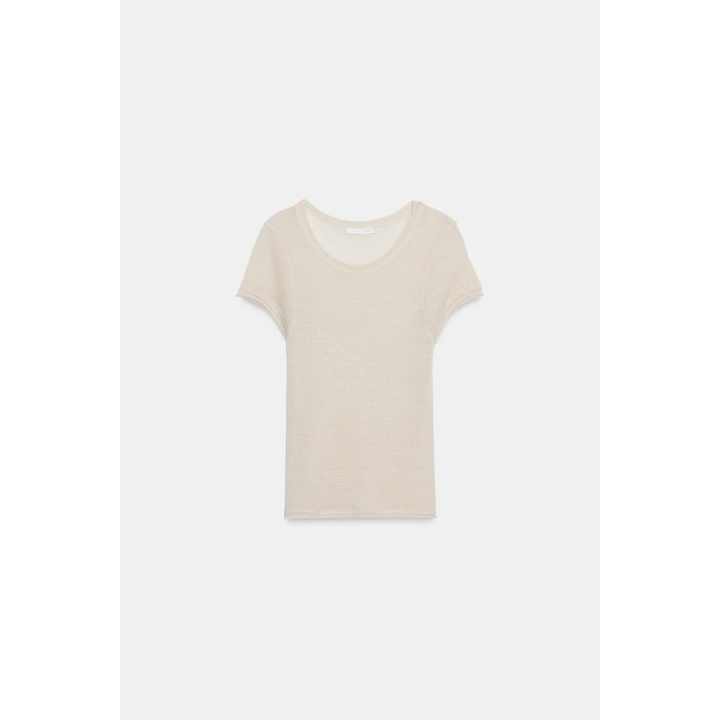 ФУТБОЛКА ИЗ ШЕРСТИ С КОРОТКИМ РУКАВОМ