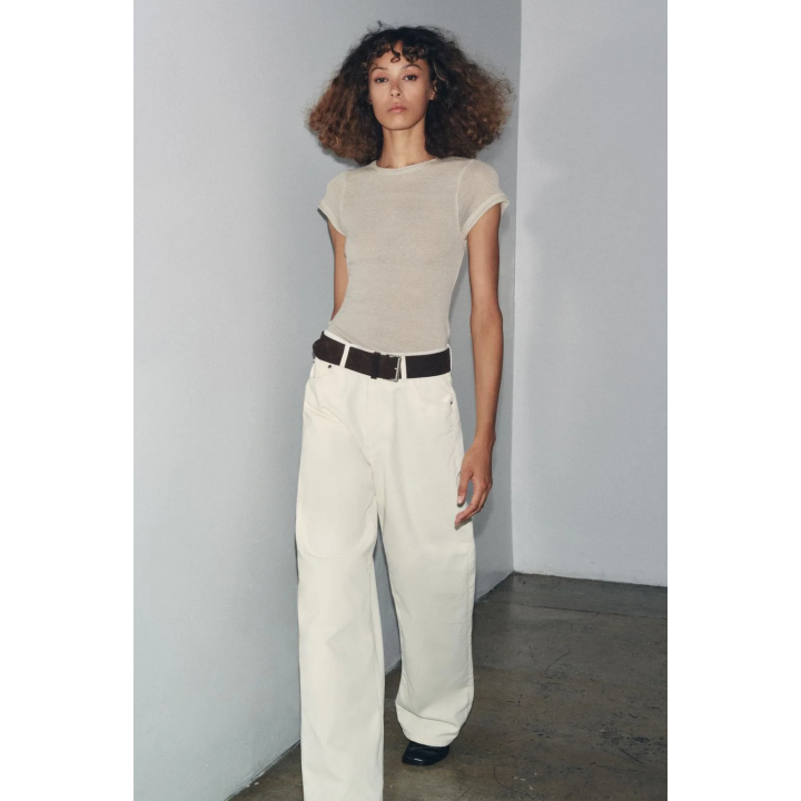 ФУТБОЛКА ИЗ ШЕРСТИ С КОРОТКИМ РУКАВОМ