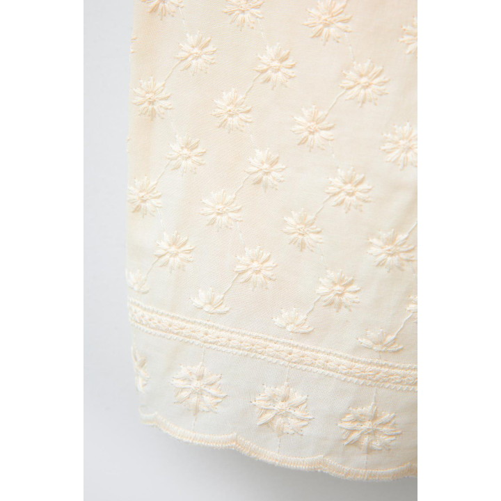 ПРЯМЫЕ БРЮКИ С ЦВЕТОЧНОЙ ВЫШИВКОЙ