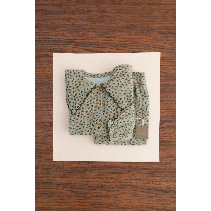 ZARA TIMELESS - ПИЖАМА РУБАШЕЧНОГО КРОЯ С ЦВЕТОЧНЫМ ПРИНТОМ