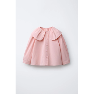 РУБАШКА С КРУГЛЫМ ВОРОТНИКОМ