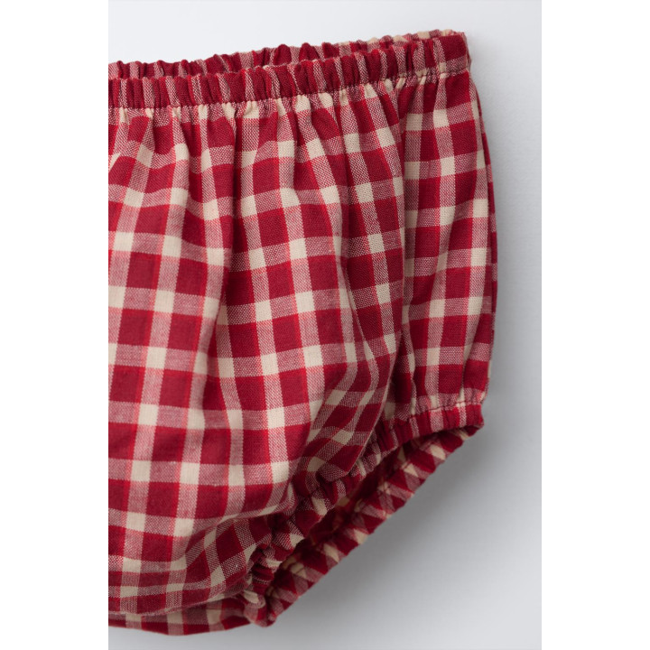 ПЛАТЬЕ И ТРУСЫ В КЛЕТКУ С ВЫШИВКОЙ