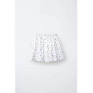 ЮБКА-ШОРТЫ С ВЫШИВКОЙ И ЦВЕТОЧНЫМ ПРИНТОМ