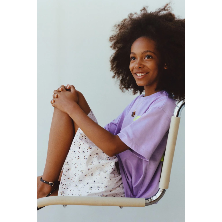 ЮБКА-ШОРТЫ С ВЫШИВКОЙ И ЦВЕТОЧНЫМ ПРИНТОМ