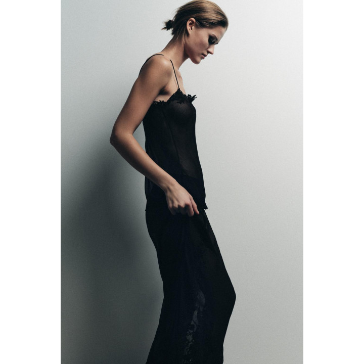 Топ из шифона с вышивкой