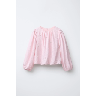 АТЛАСНАЯ БЛУЗКА С ЖЕМЧУГОМ