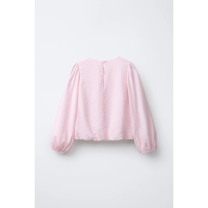 АТЛАСНАЯ БЛУЗКА С ЖЕМЧУГОМ