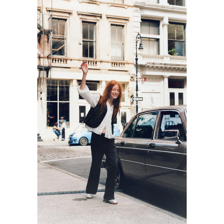 РУБАШКА В РОМАНТИЧЕСКОМ СТИЛЕ СО СБОРКАМИ