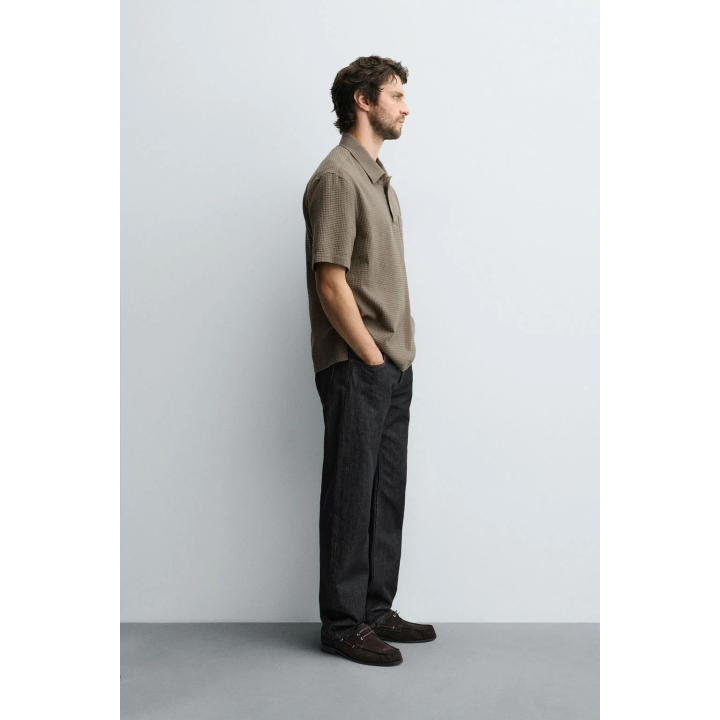 Поло с структурным узором