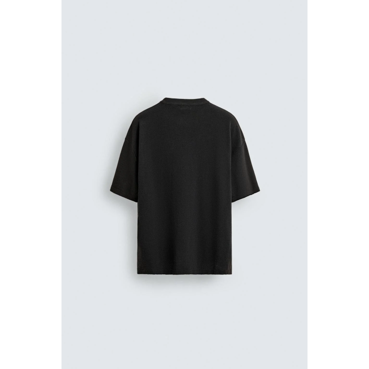 Вязаная футболка с контрастной печатью