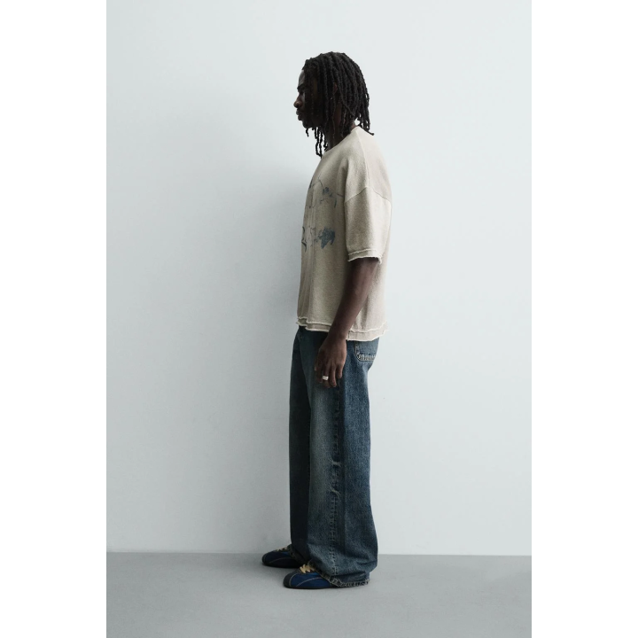 Трикотажная футболка с принтом спрея