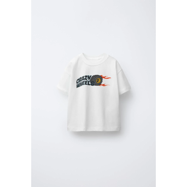 Футболка с принтом автомобиля