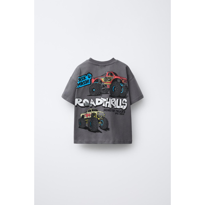 ФУТБОЛКА С ПРИНТОМ «МАШИНКИ»