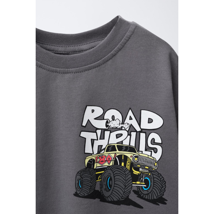 ФУТБОЛКА С ПРИНТОМ «МАШИНКИ»