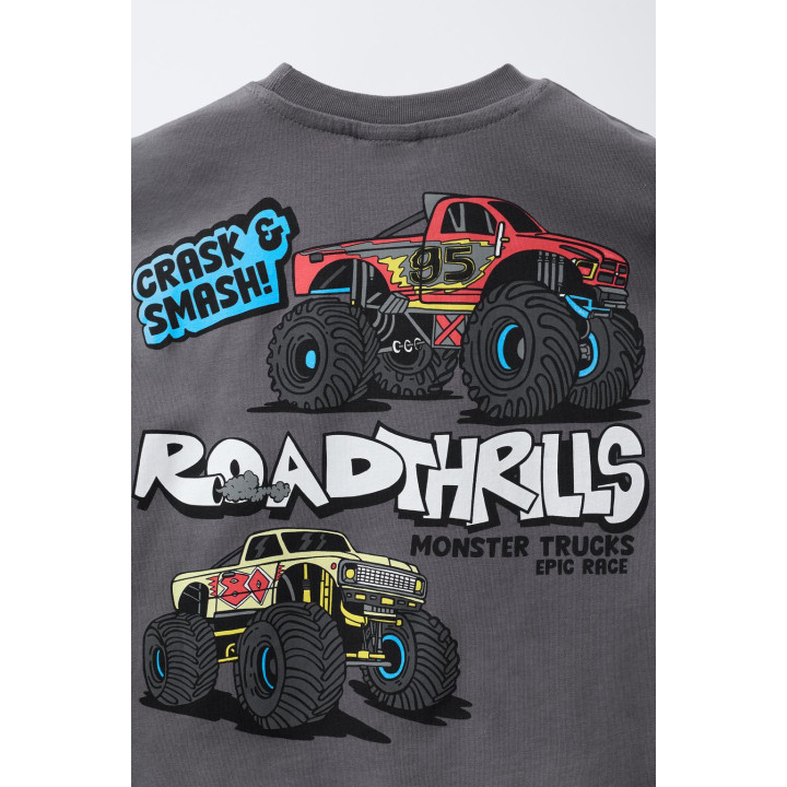 ФУТБОЛКА С ПРИНТОМ «МАШИНКИ»