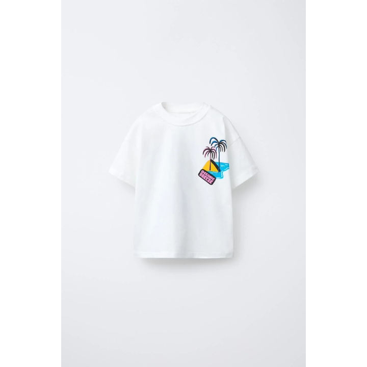 ФУТБОЛКА С ПРИНТОМ ПАЛЬМ