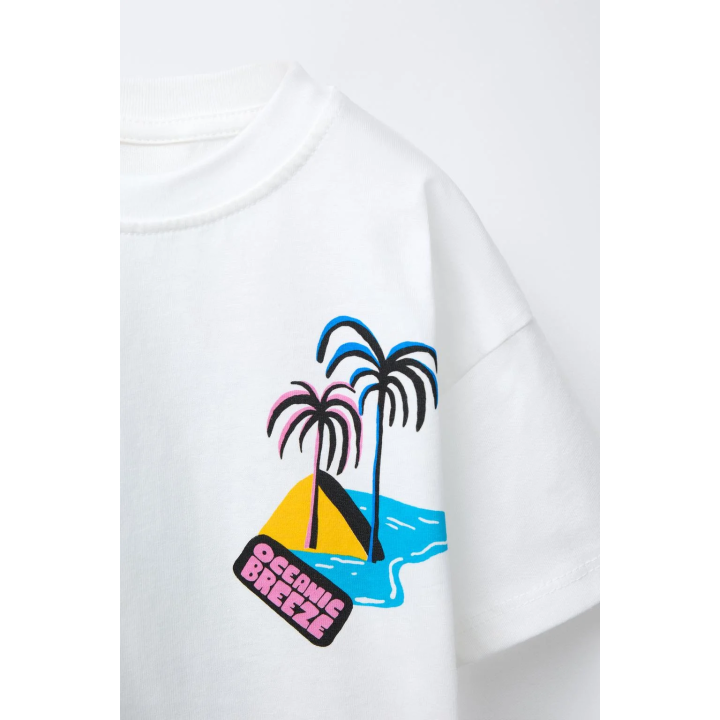 ФУТБОЛКА С ПРИНТОМ ПАЛЬМ