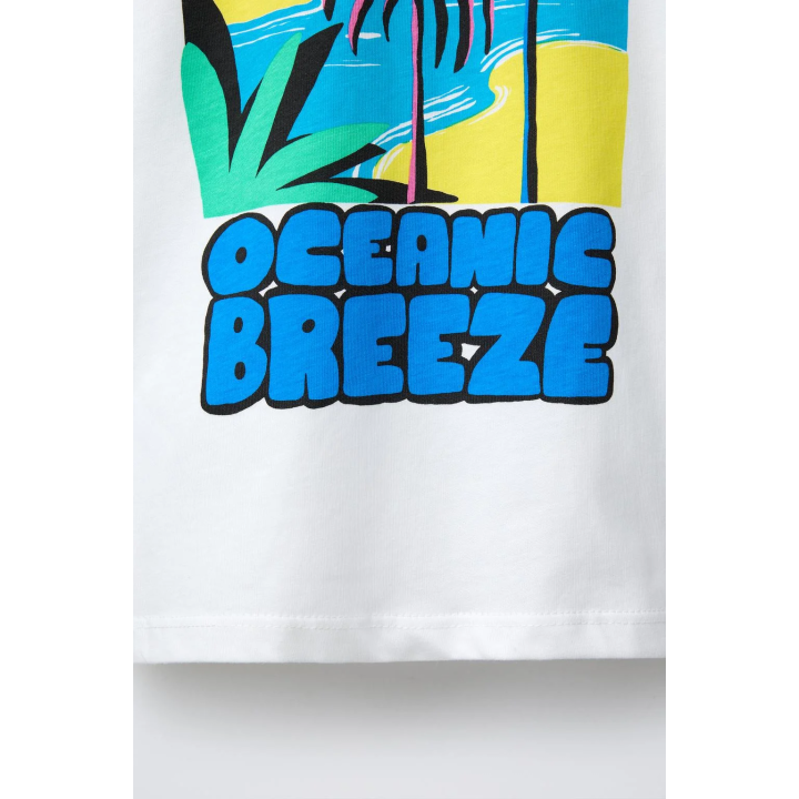 ФУТБОЛКА С ПРИНТОМ ПАЛЬМ