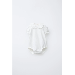 Боди с воротничком с вышивкой