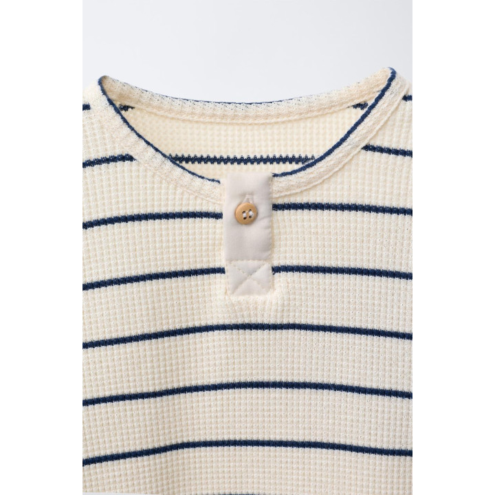 ВАФЕЛЬНАЯ ФУТБОЛКА В ПОЛОСКУ