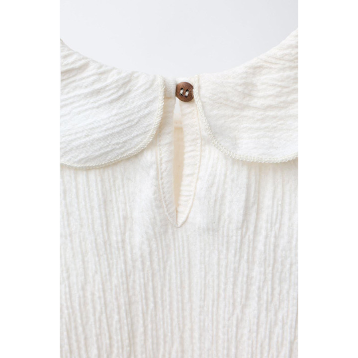 Боди с текстурным воротником