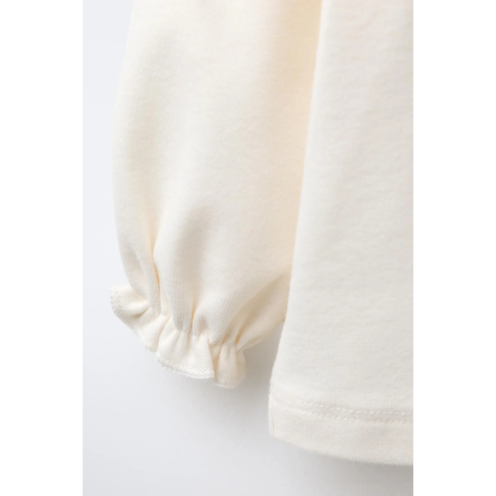 ТЕПЛЫЙ ЛОНГСЛИВ С ВЫШИТЫМ ВОРОТНИКОМ