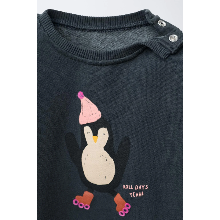 ТОЛСТОВКА С ПРИНТОМ «ПИНГВИН»