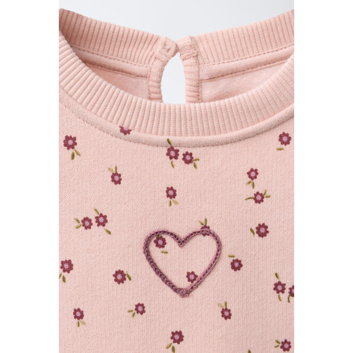 ТОЛСТОВКА С ЦВЕТОЧНЫМ ПРИНТОМ