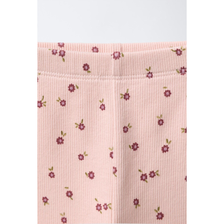 ЛЕГИНСЫ В РУБЧИК С ЦВЕТОЧНЫМ ПРИНТОМ