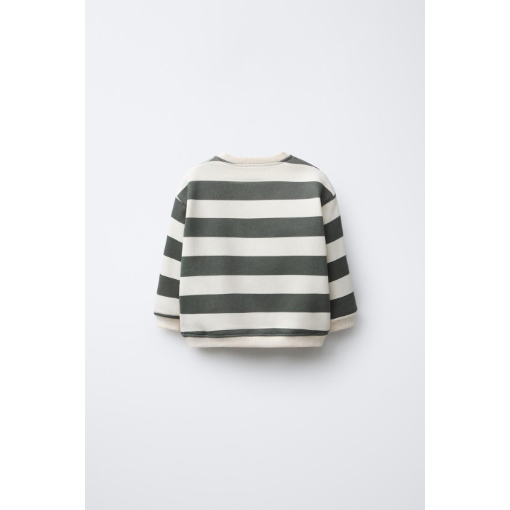 ТОЛСТОВКА В ПОЛОСКУ С НАШИВКОЙ «МЕДВЕДЬ»