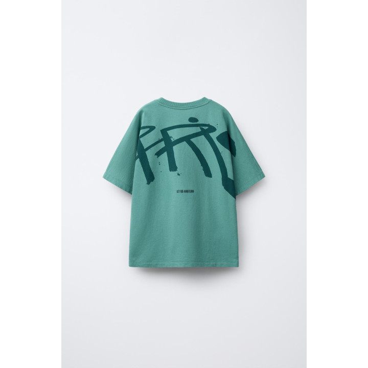 ФУТБОЛКА С ПРИНТОМ ГРАФФИТИ