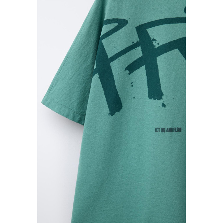 ФУТБОЛКА С ПРИНТОМ ГРАФФИТИ