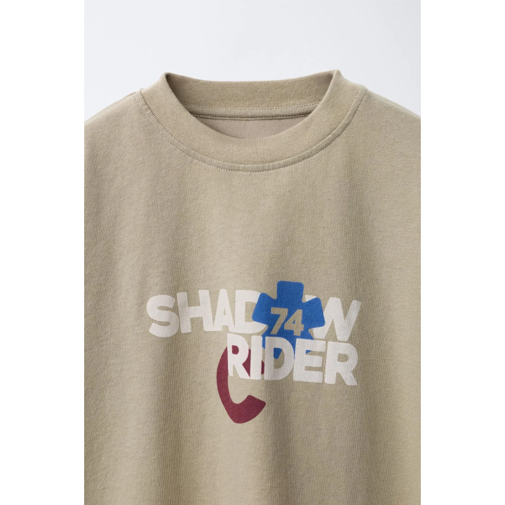 ФУТБОЛКА С ПРИНТОМ «RIDER» И ДВОЙНЫМИ РУКАВАМИ