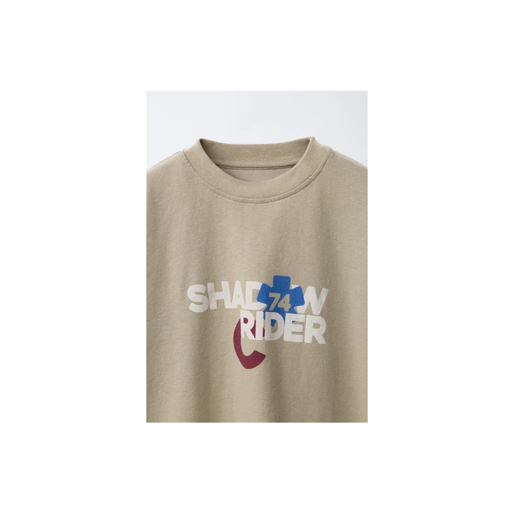 ФУТБОЛКА С ПРИНТОМ «RIDER» И ДВОЙНЫМИ РУКАВАМИ