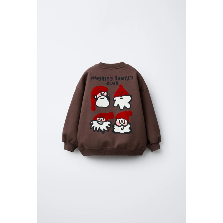 ТОЛСТОВКА «ДЕД МОРОЗ» С РЕЛЬЕФНЫМ ПРИНТОМ