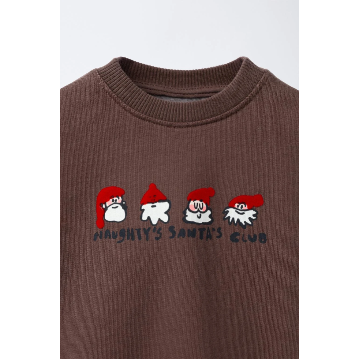 ТОЛСТОВКА «ДЕД МОРОЗ» С РЕЛЬЕФНЫМ ПРИНТОМ