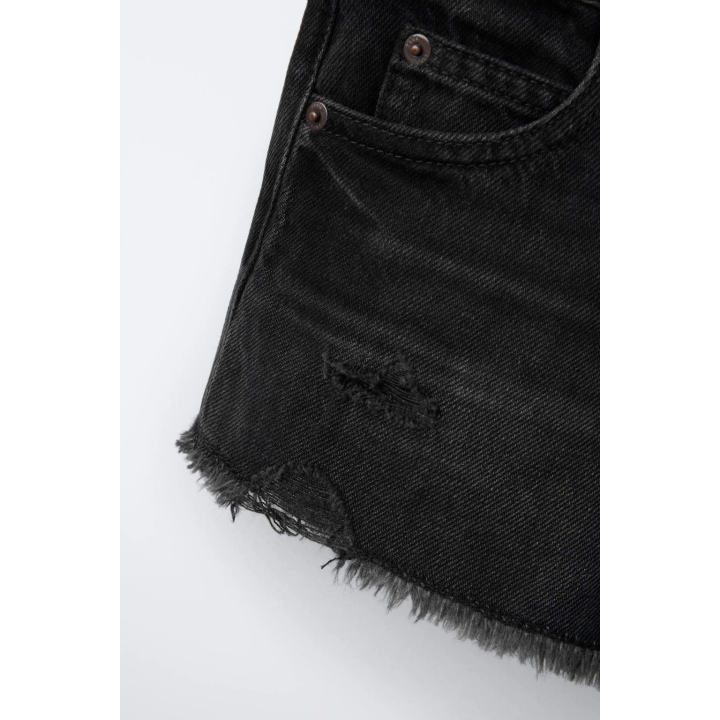 ДЖИНСОВЫЕ ШОРТЫ С РАЗРЕЗАМИ