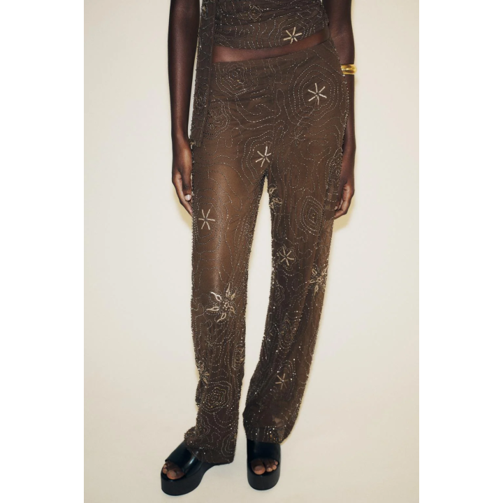 БРЮКИ С БУСИНАМИ И ПАЙЕТКАМИ