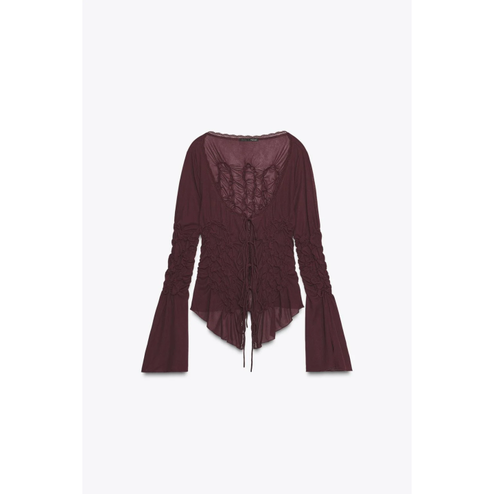 ТОП С ЗАВЯЗКАМИ И ЭЛАСТИЧНЫМИ СБОРКАМИ