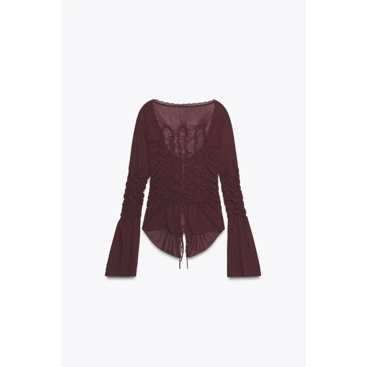 ТОП С ЗАВЯЗКАМИ И ЭЛАСТИЧНЫМИ СБОРКАМИ