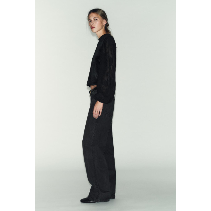 БАРХАТНЫЙ ТОП С ВЫШИВКОЙ