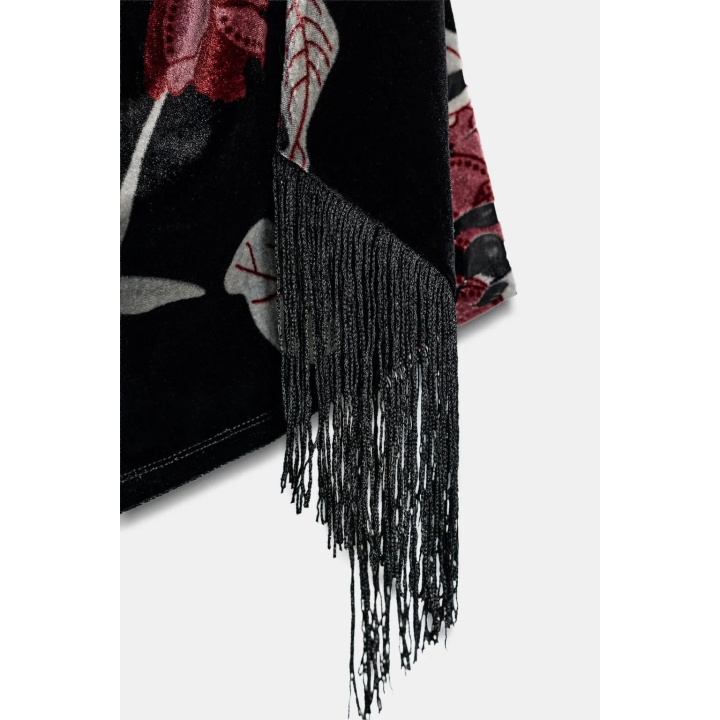 ТОП С ГОРЛОВИНОЙ ХАЛТЕР И БАХРОМОЙ ИЗ БАРХАТА