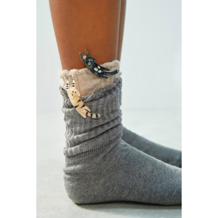 Набор из 3 пар длинных носков с волновым узором