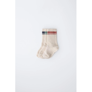 Набор из 3 пар полосатых длинных носков