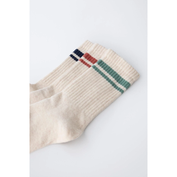 Набор из 3 пар полосатых длинных носков