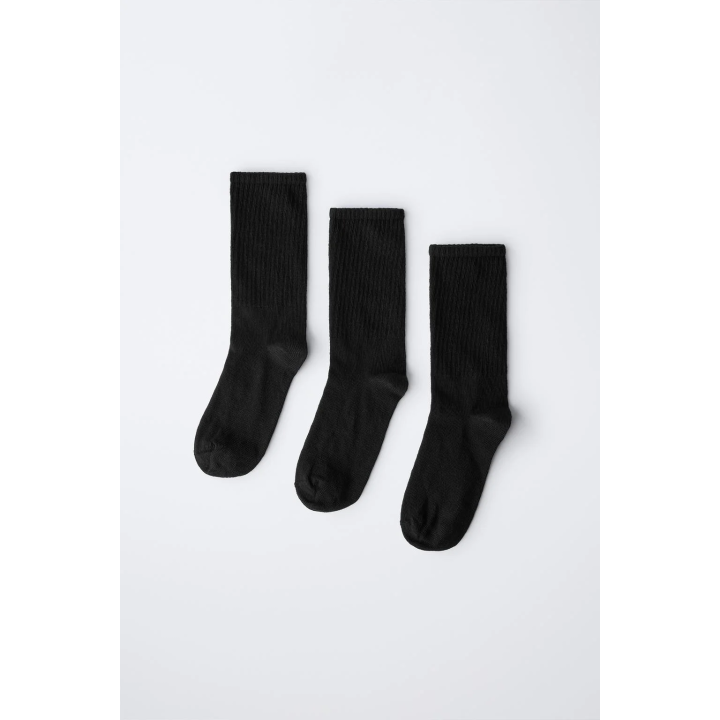 НАБОР ИЗ ТРЕХ ПАР СПОРТИВНЫХ ВЫСОКИХ НОСКОВ