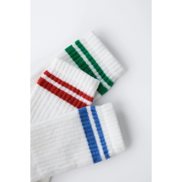 Набор из 3 пар полосатых длинных носков