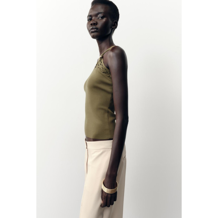 ТРИКОТАЖНЫЙ ТОП АСИММЕТРИЧНОГО КРОЯ